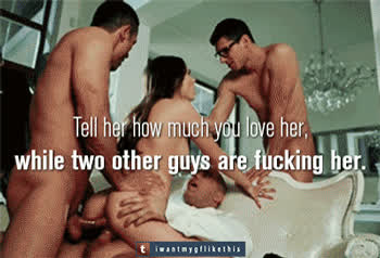 Double Penetration Sharing gif