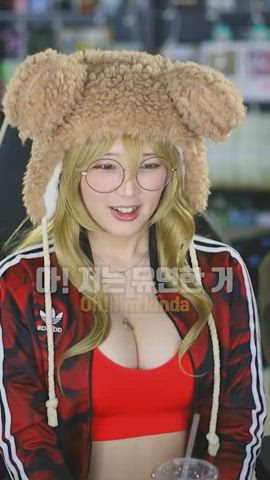 asian cute korean model gif