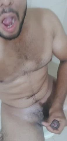 cumshot masturbating sex gif