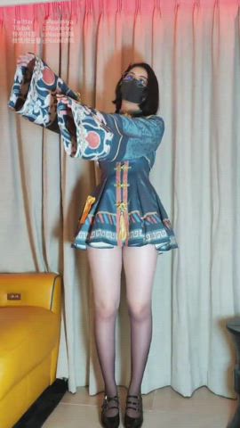 asian censored dancing humiliation gif