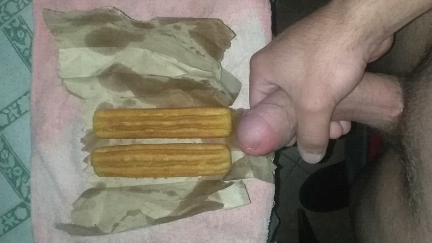 [Proof] cum on food (Churros)