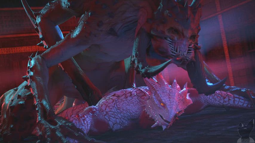3d animation cartoon monster-sex gif
