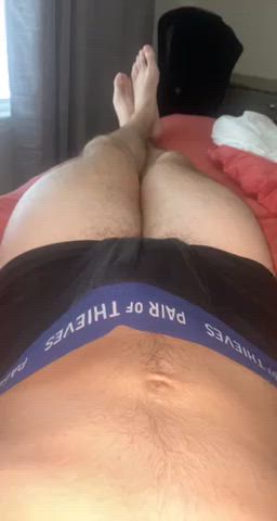 Help daddy with his morning wood ☺️