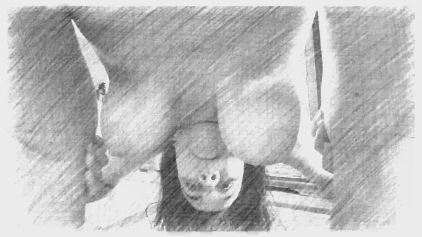 Exhibitionist Hairy Pussy Hotwife gif