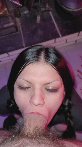 Wednesday Adams deepthroat vibes