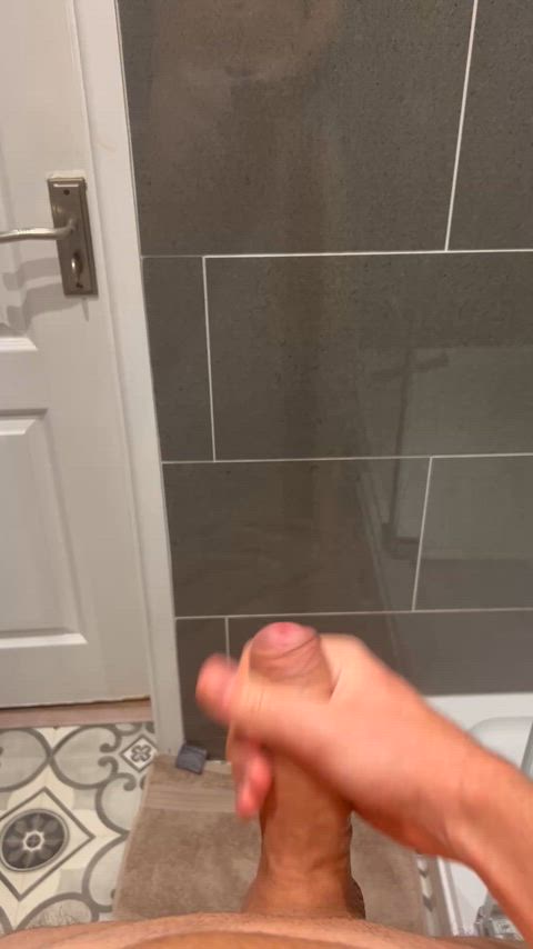 amateur cumshot huge load solo gif