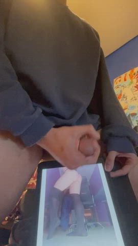 bbc cock worship gay gif