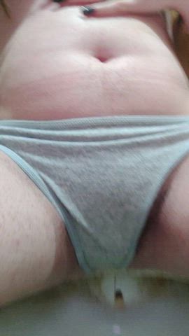 I forgot to take down my thong and I peed on myself