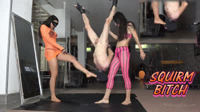 couple foot gagging gif