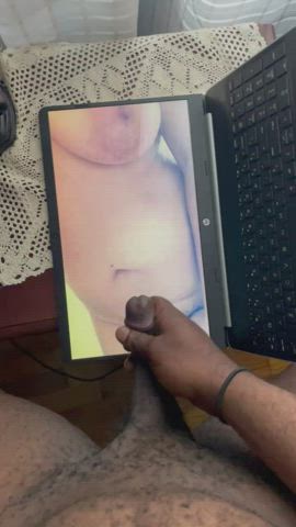 BBC Cum Cum On Tits Cumshot Tits gif
