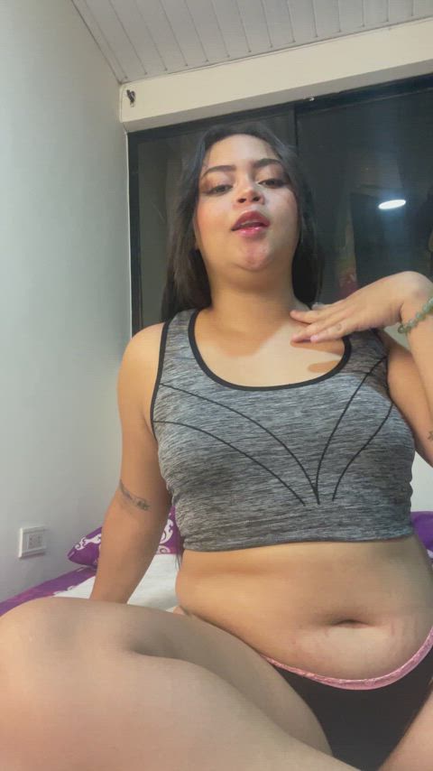 Can I put my latina legs on your shoulders while you creampie me?