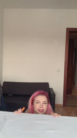 Excuse my messy hair but….can I pls sit on your face?
