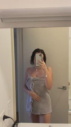 OnlyFans 19 Years Old Boobs Wet Shower gif