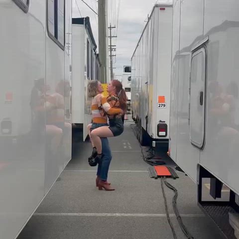 blonde celebrity lili reinhart gif
