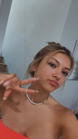 Bikini Blonde TikTok gif
