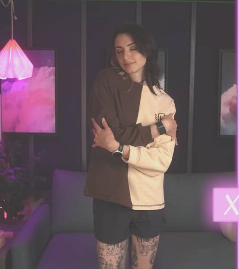 asmr ass choker cute dancing egirl legs long legs model pretty skinny tall tattoo