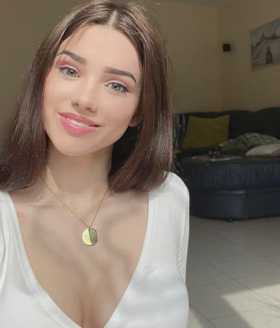 brunette model pretty gif