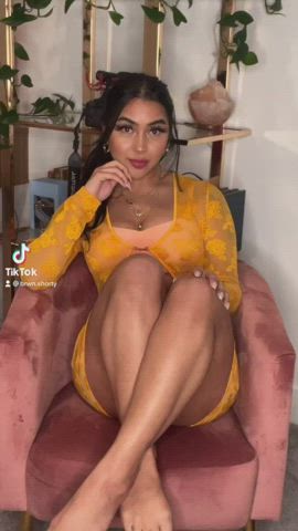 Brunette Thick TikTok gif