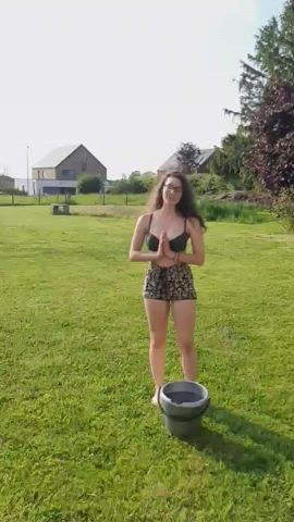 bikini brunette teen underwater gif