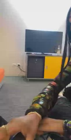 blowjob double blowjob ebony interracial sharing threesome white girl gif