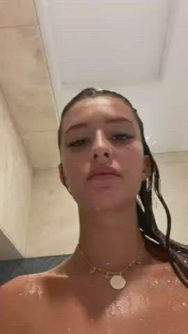 masturbating shower tits gif