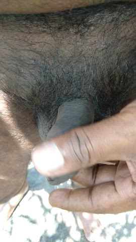 Amateur Nude Object Insertion Outdoor Penis Solo gif