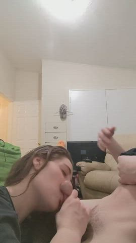 College Cumshot Stranger gif