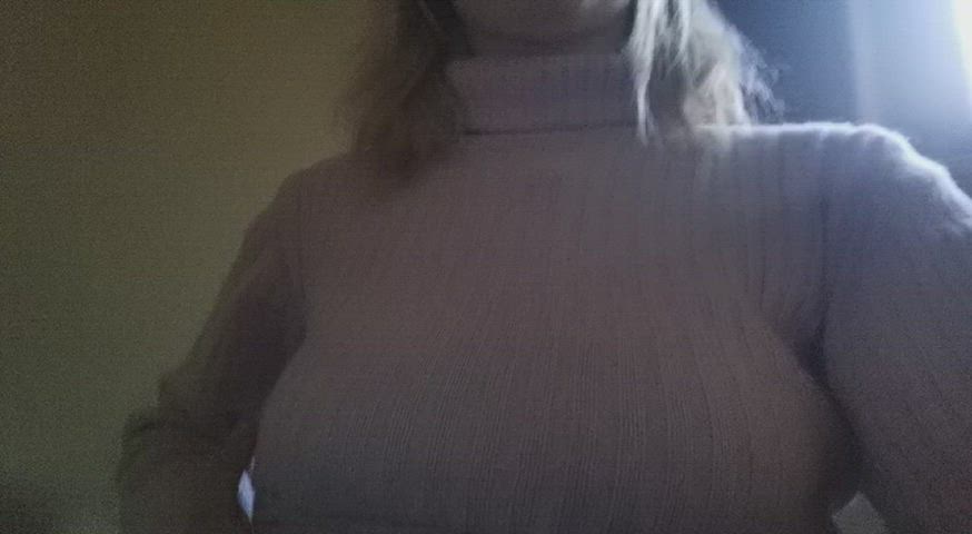 blonde teen titty drop gif