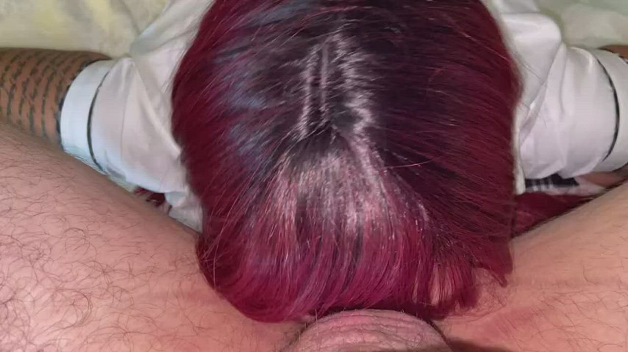 Punk girl cum in mouth bj