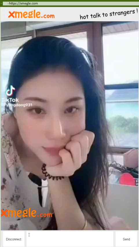 asian caught flashing japanese nipple small tits tiktok webcam gif