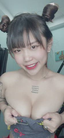 My tits are real, I wish you could feel them