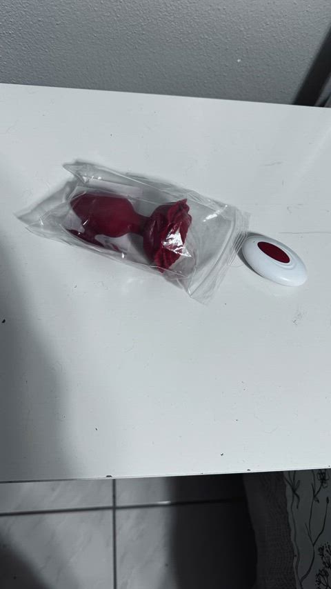 big clit buttplug pussy spread triple penetration gif