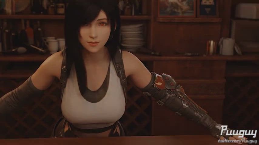 3D Bar Tifa Lockhart gif