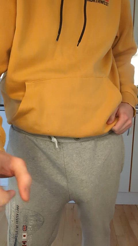 bwc big dick erection hung male masturbation monster cock twink undressing gif