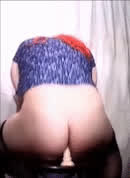 Anal Play Crossdressing Dildo gif