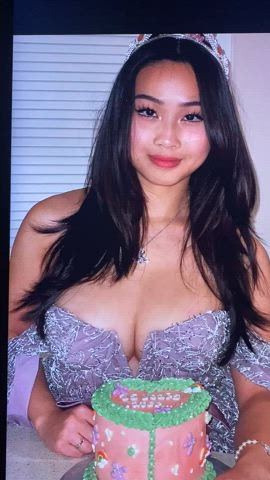 asian babe birthday cleavage cumshot cute dress natural tits tiktok tribute cum-tributes