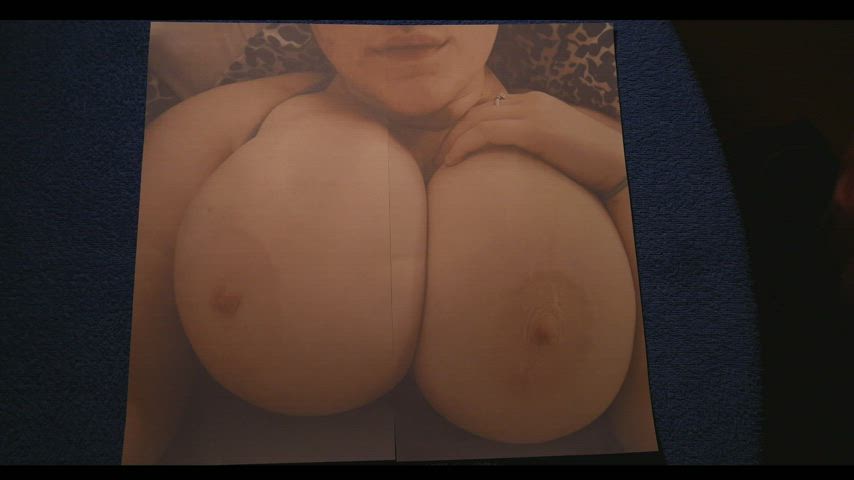 big tits cumshot tribute gif