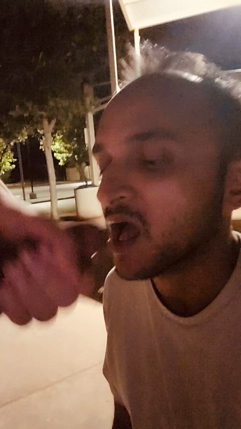 asian asian cock blowjob cum cumshot desi indian oral outdoor public gif