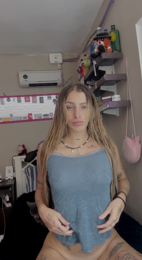 alt goth pierced tattooed gif