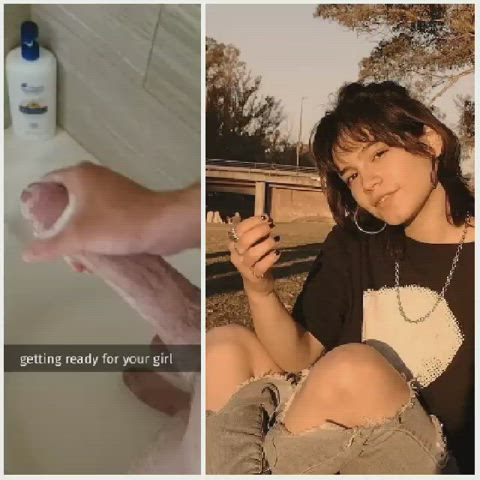 Do as she tells and jerk off!