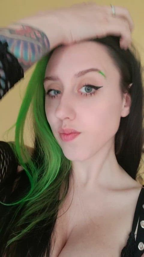 Big titty goth gf reporting for breeding duty