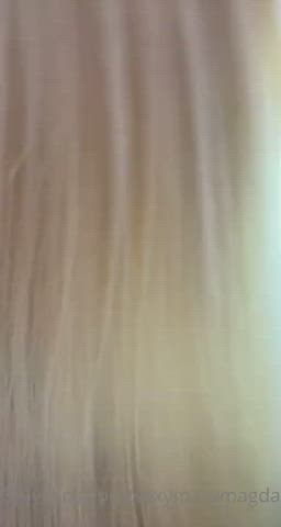 Big Ass Blonde Glasses Huge Tits Lips Silicone Stripping gif