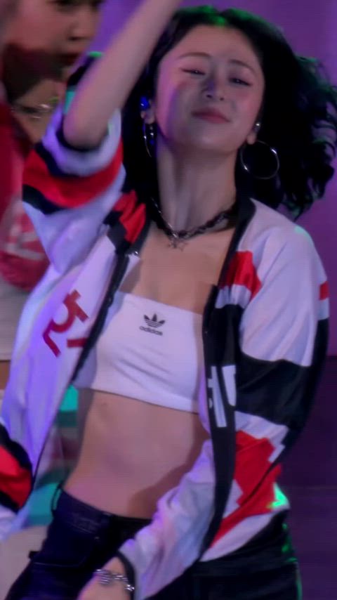 abs american asian dancing korean stomach kpop gif