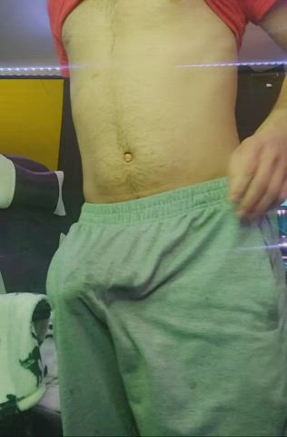 big balls big dick jerk off male masturbation masturbating solo gif