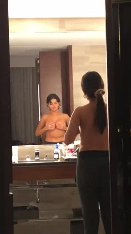 big tits huge tits natural tits selena gomez gif