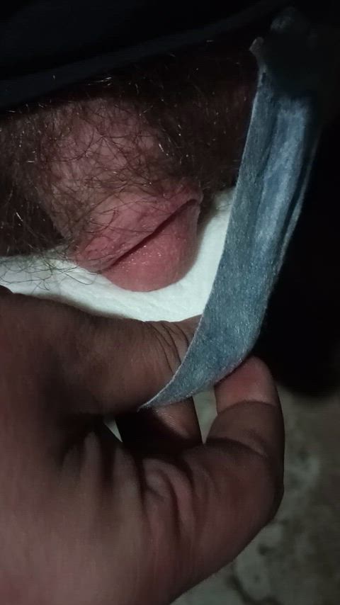cock diaper peeing gif