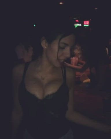 big tits dancing party gif