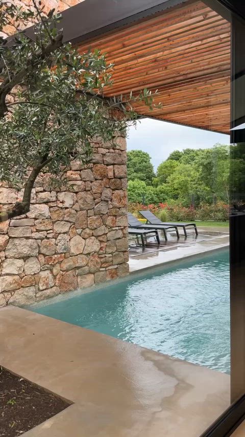 We can watch the sunset by the pool while you cover me with your load