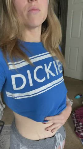 MILF Tease Titty Drop gif