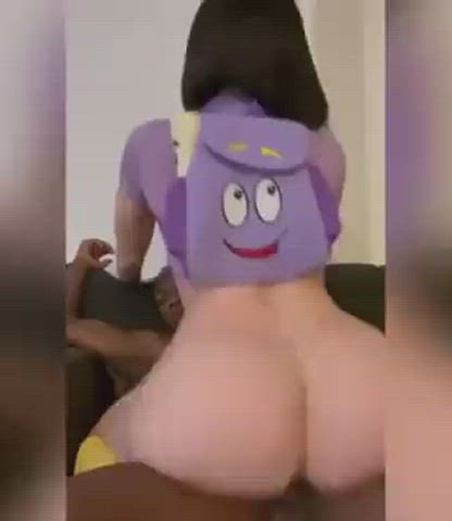 BBC Booty Cowgirl Pawg White Girl gif
